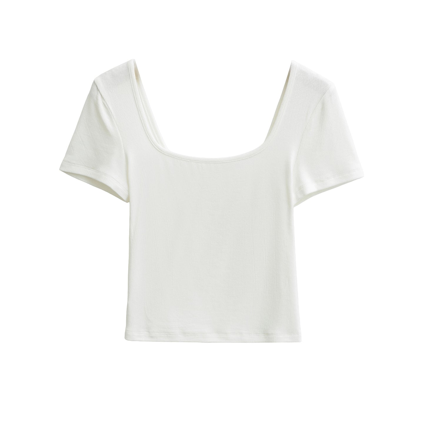 U-Neck Short Sleeve Top | Tajstylo