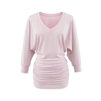 Long Sleeved Color Block Dress | Tajstylo