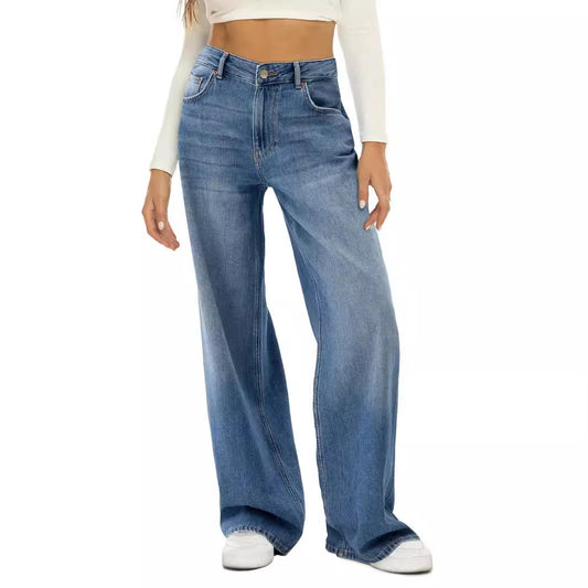 Loose Wide Leg Jeans | Tajstylo