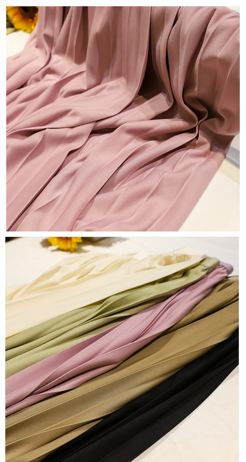 Solid Pleated Skirt for Women | Tajstylo