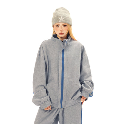 Solid Color Sports Leisure Jacket and Pants Set | Tajstylo