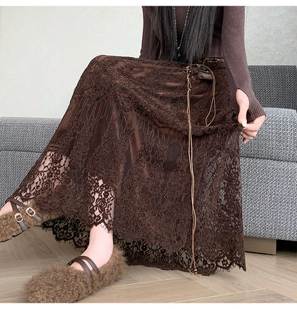 Lace Midi Skirt | Tajstylo