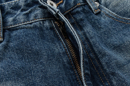 Vintage Blue Loose Straight Leg Jeans | Tajstylo