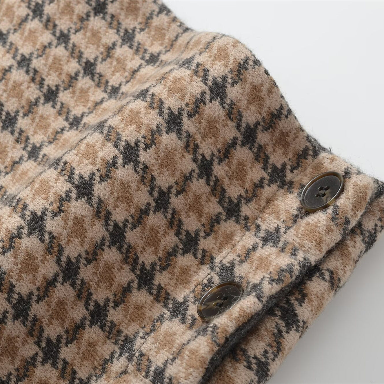 Plaid Casual Loose Jacket Set | Tajstylo