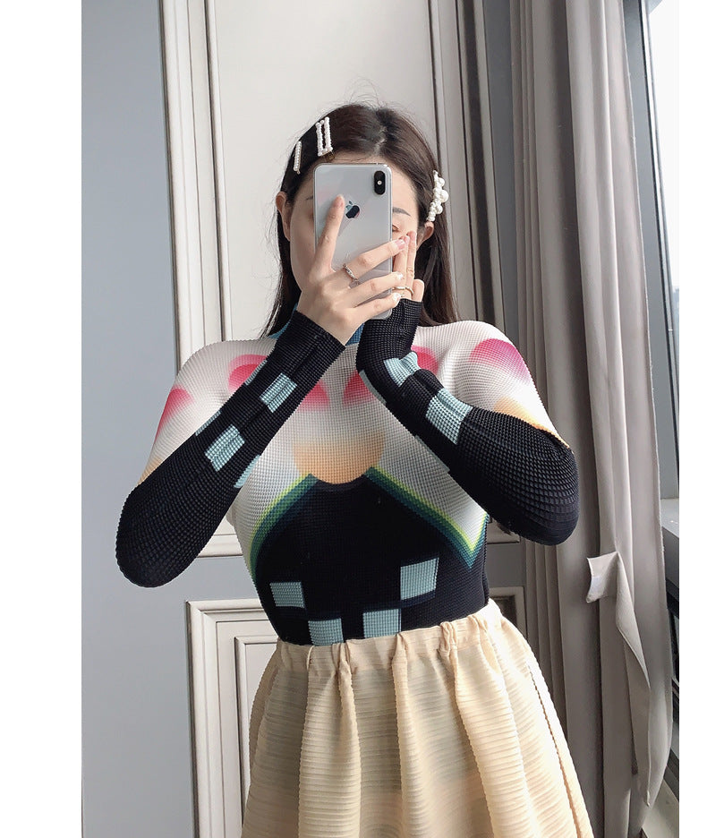 Miyake Pleated Corset Top | Tajstylo