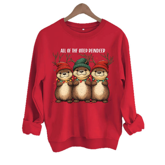 Printed Long Sleeve Sweatshirt for Women | Tajstylo