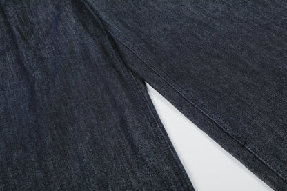 Wide Leg Denim Pants with Zipper Fly | Tajstylo