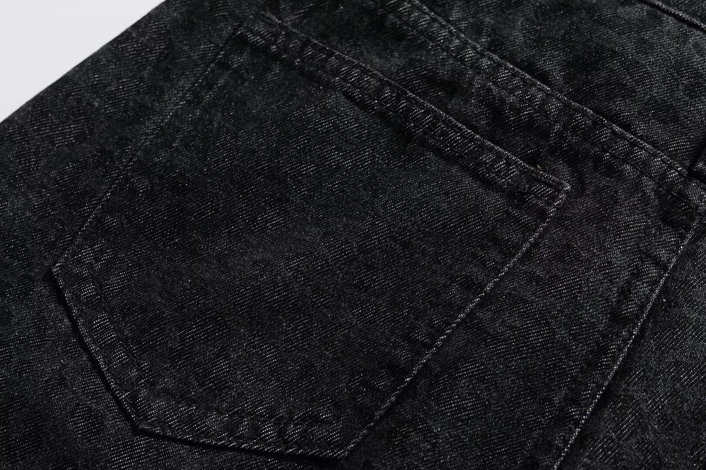 Dark Leopard Print Straight Leg Jeans | Tajstylo