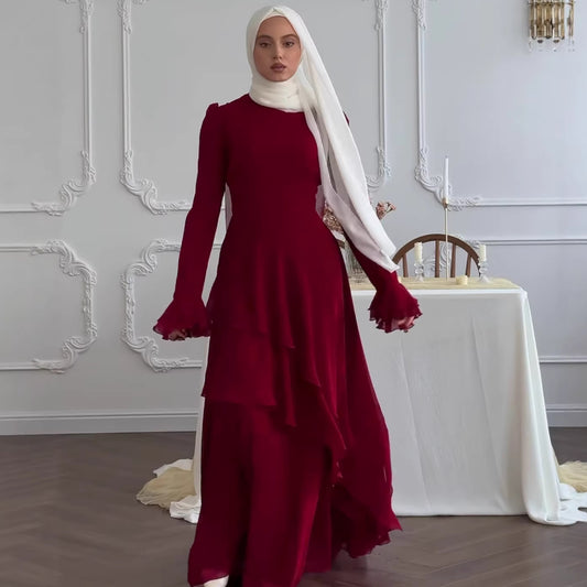 Chic Hooded Long Sleeve Swing Dress | Tajstylo