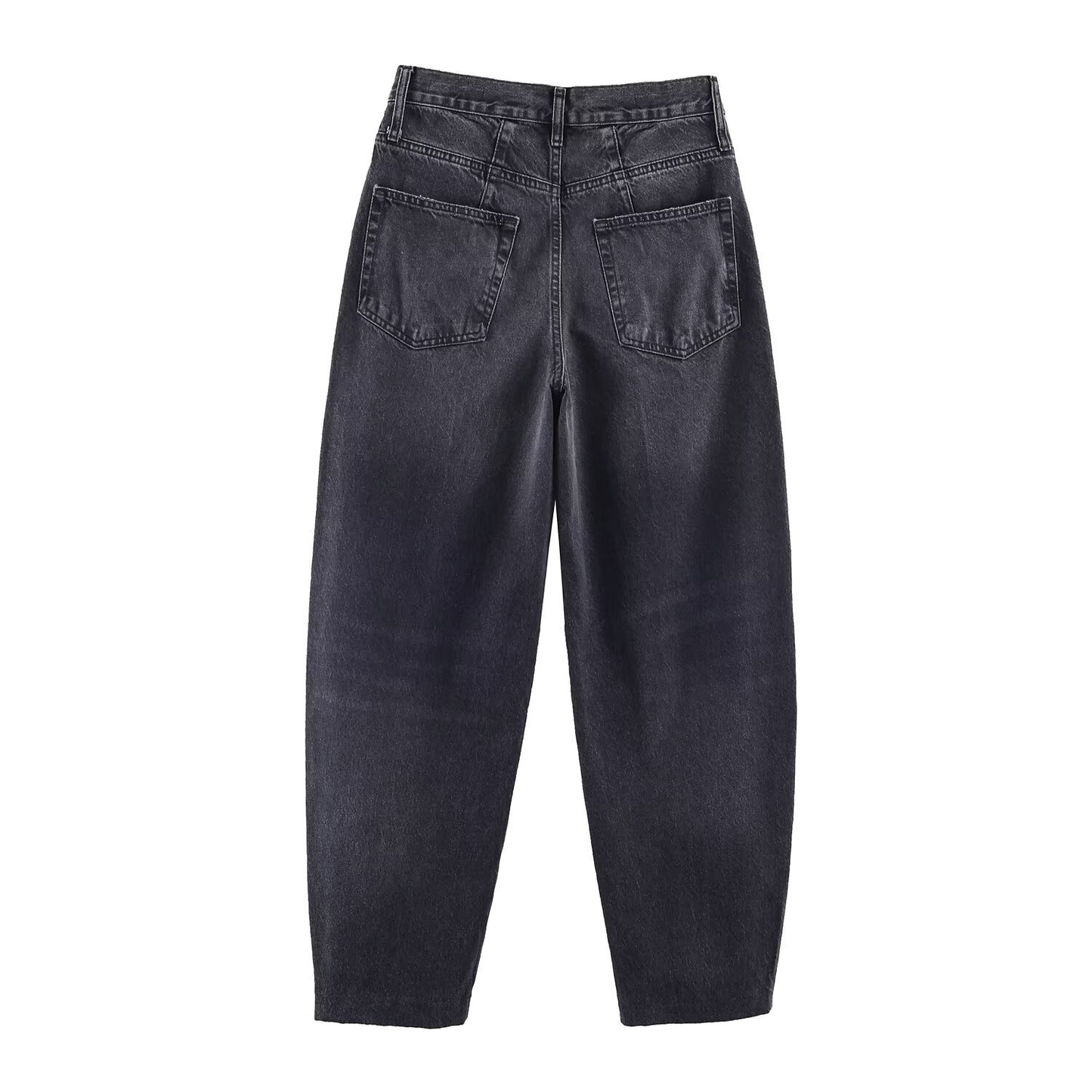 High Waisted Bucket Shaped Jeans | Tajstylo