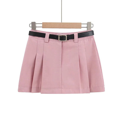 Pleated Short Skirt | Tajstylo