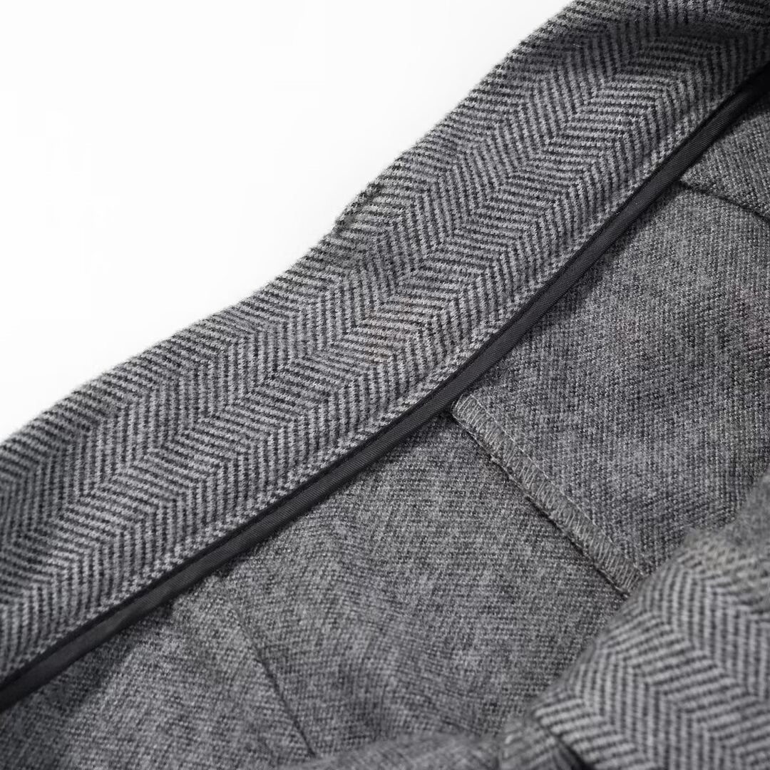 Herringbone A-Line Vest and Flared Leggings Set | Tajstylo
