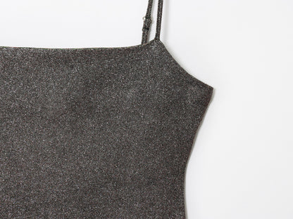 Shiny One-Shoulder Short Dress | Tajstylo