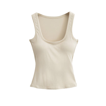 Woman wearing Strap Vest Top in casual setting