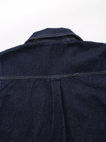 Short Denim Shirt for Women | Tajstylo