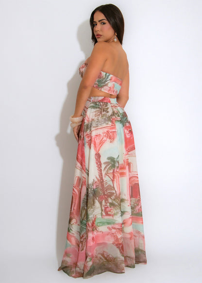 Casual Printed Two-Piece Set | Tajstylo