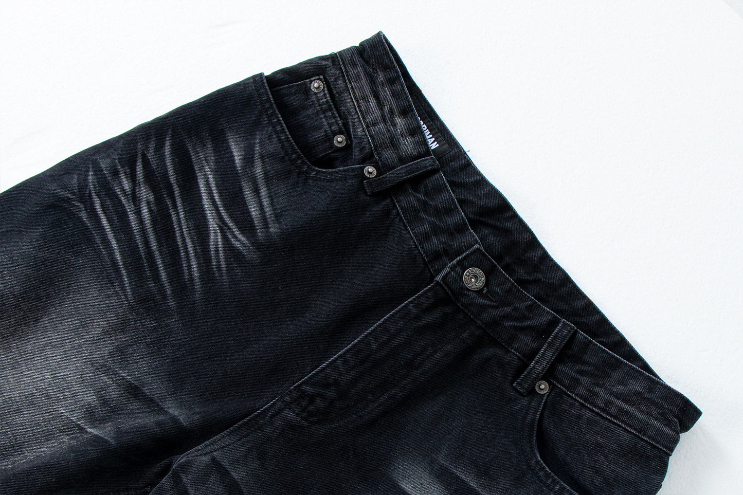 Distressed Cat Whisker Straight Leg Jeans | Tajstylo