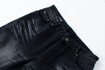 Distressed Cat Whisker Straight Leg Jeans | Tajstylo