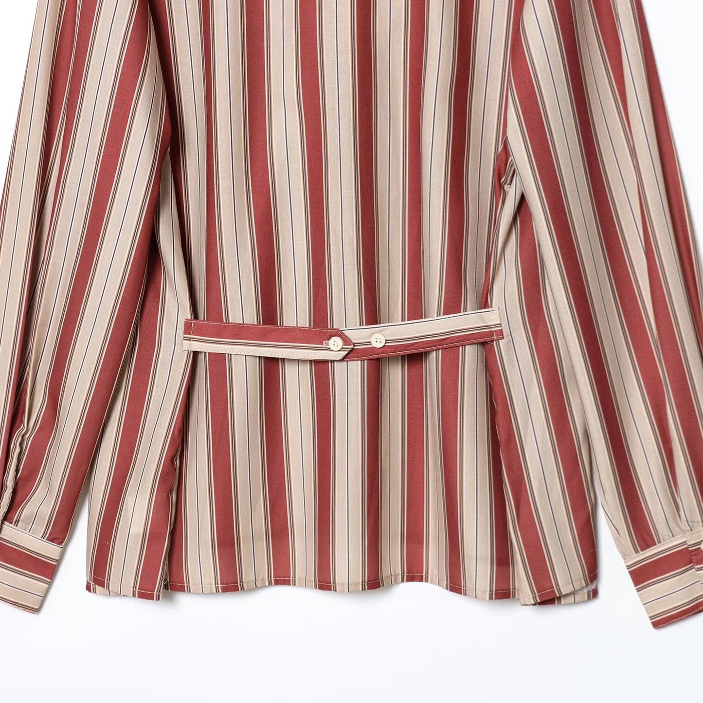 Back Strap Striped Shirt | Tajstylo