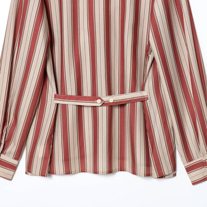Back Strap Striped Shirt | Tajstylo