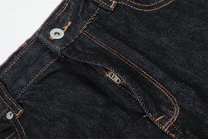 Original Blue Denim Straight Leg Pants | Tajstylo