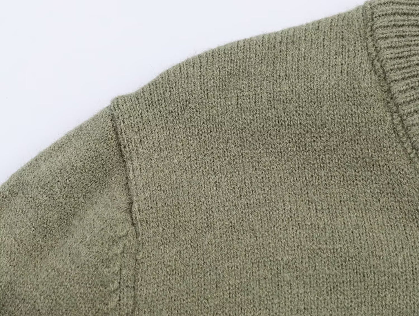 Round Neck Long Sleeved Knitted Cardigan Jacket | Tajstylo