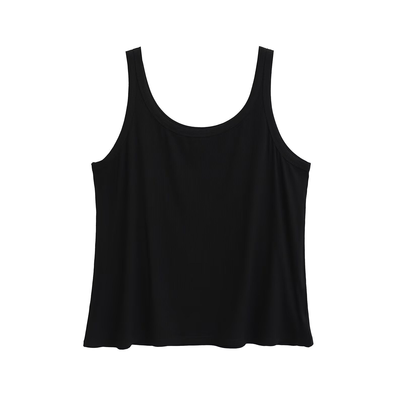 Woman wearing Loose Fit Tank Top in a casual outdoor setting