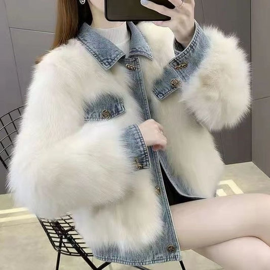 Denim Patchwork Jacket | Tajstylo
