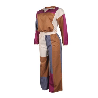 Sporty Woven Two-Piece Set | Tajstylo