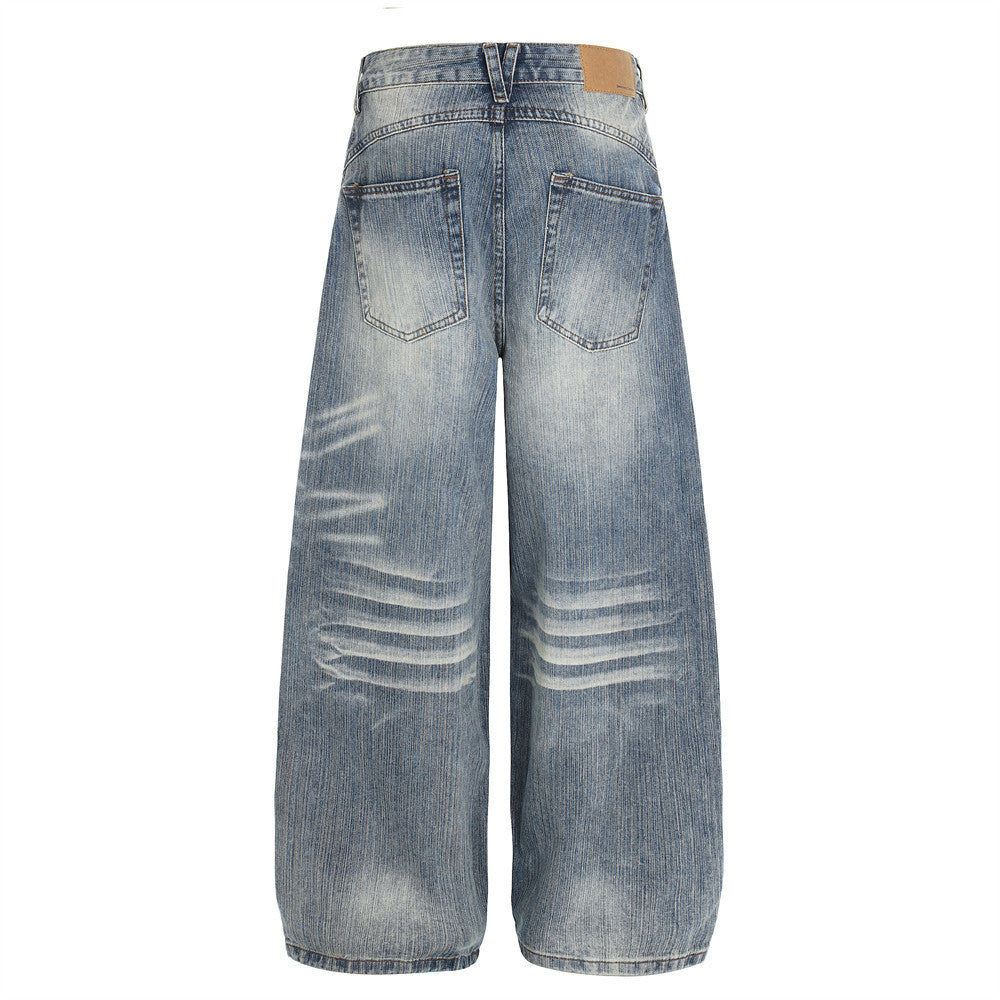Curved Knife Denim Pants | Tajstylo