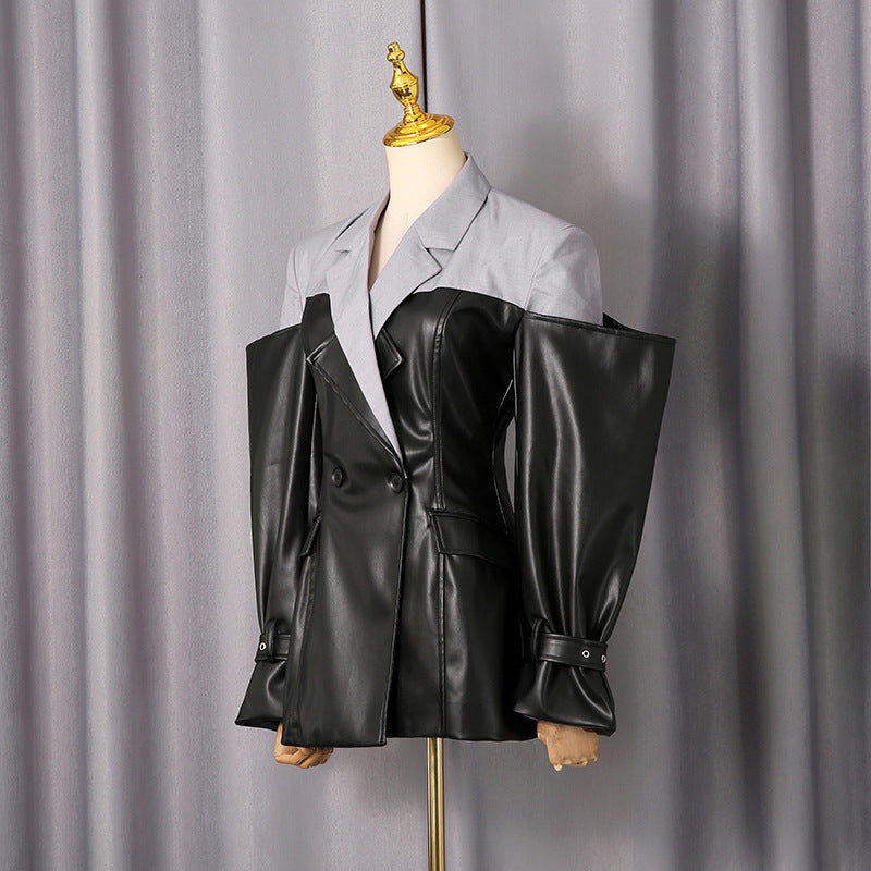 Collage Suit Jacket for Women | Tajstylo