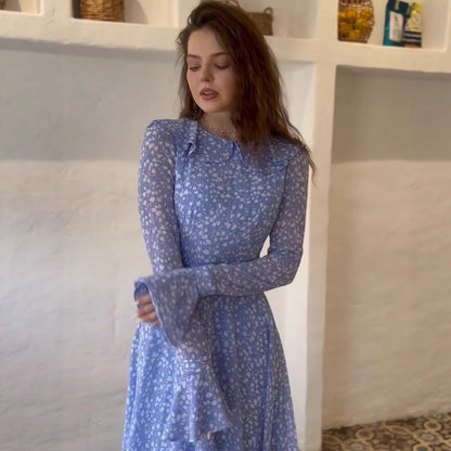 Baby Doll Collar Polka Dot Dress | Tajstylo