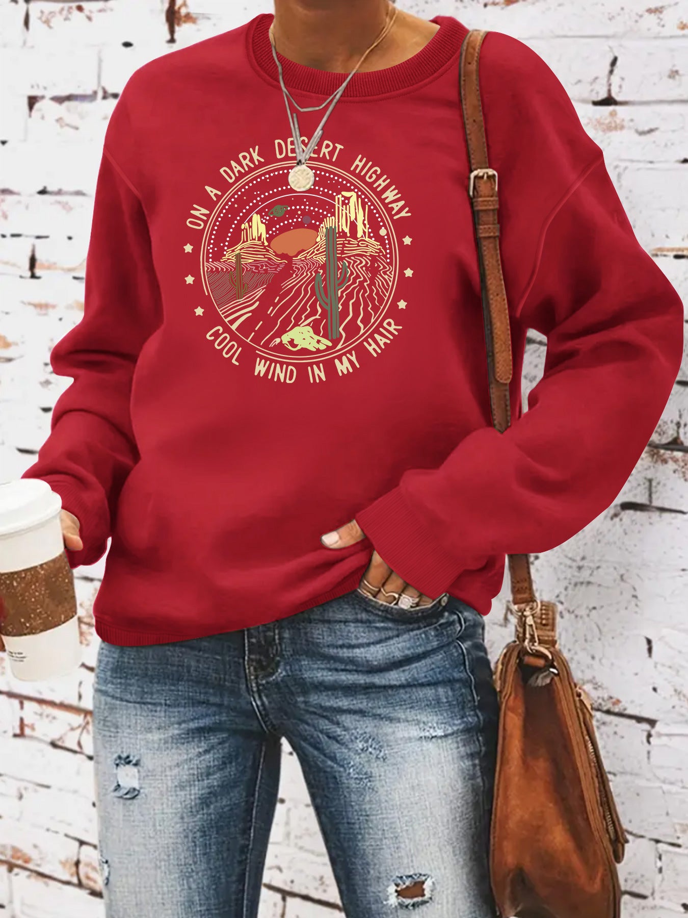 Printed Loose Hoodie | Tajstylo