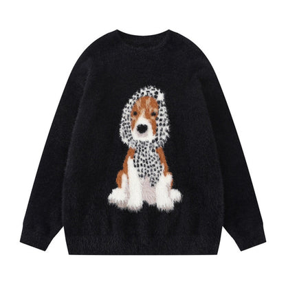 Woman wearing Crewneck Loose Fit Long Sleeve Sweatshirt in a casual setting
