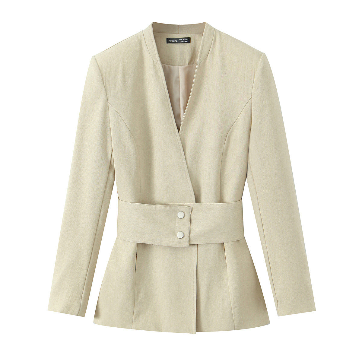 Tailored Waist Belt Suit Jacket and Pants Set | Tajstylo