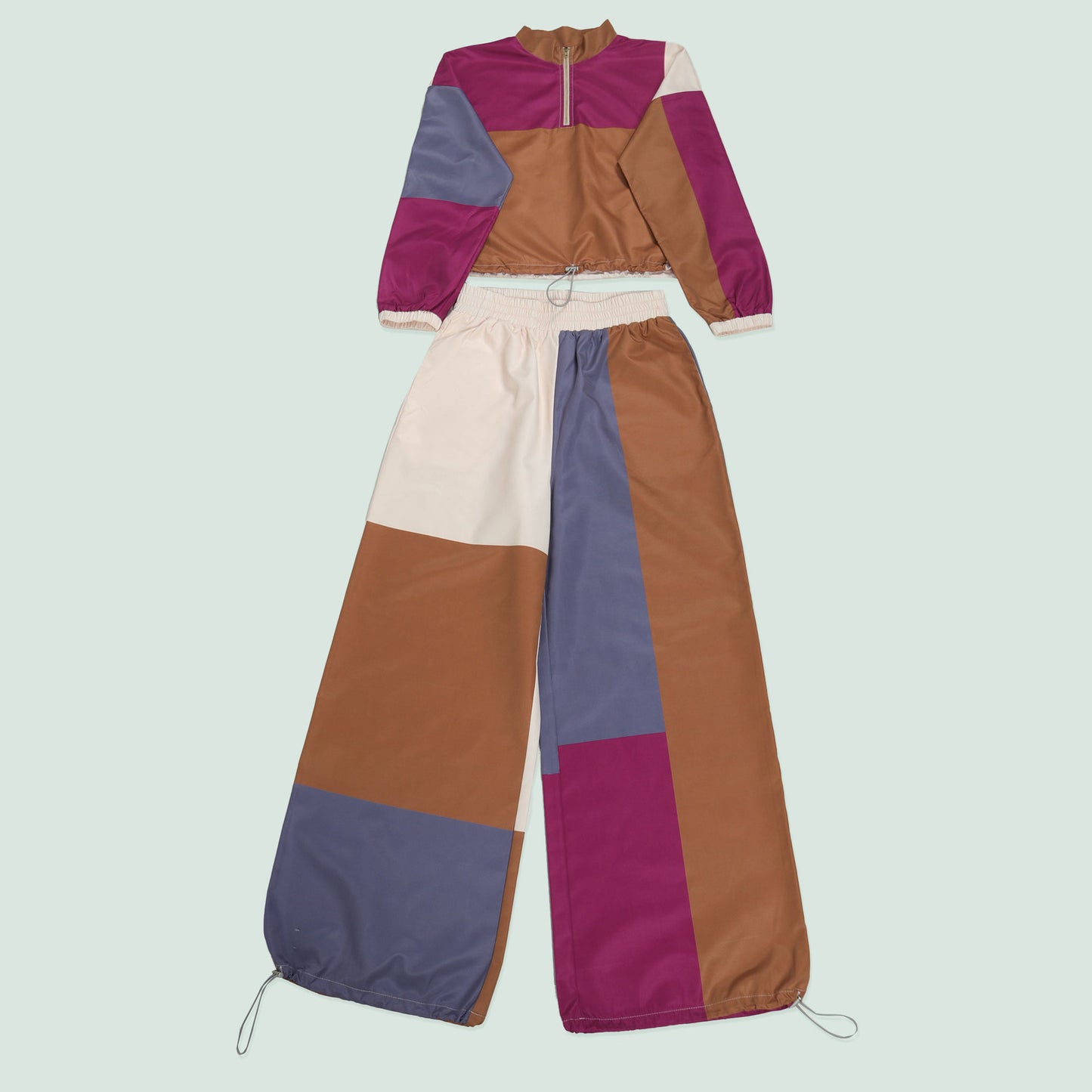 Sporty Woven Two-Piece Set | Tajstylo