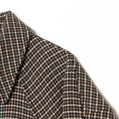 Houndstooth Jacket and Waistband Skirt Pants Set | Tajstylo
