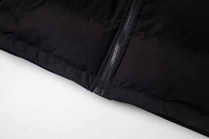 High Collar Zip-Up Winter Jacket | Tajstylo