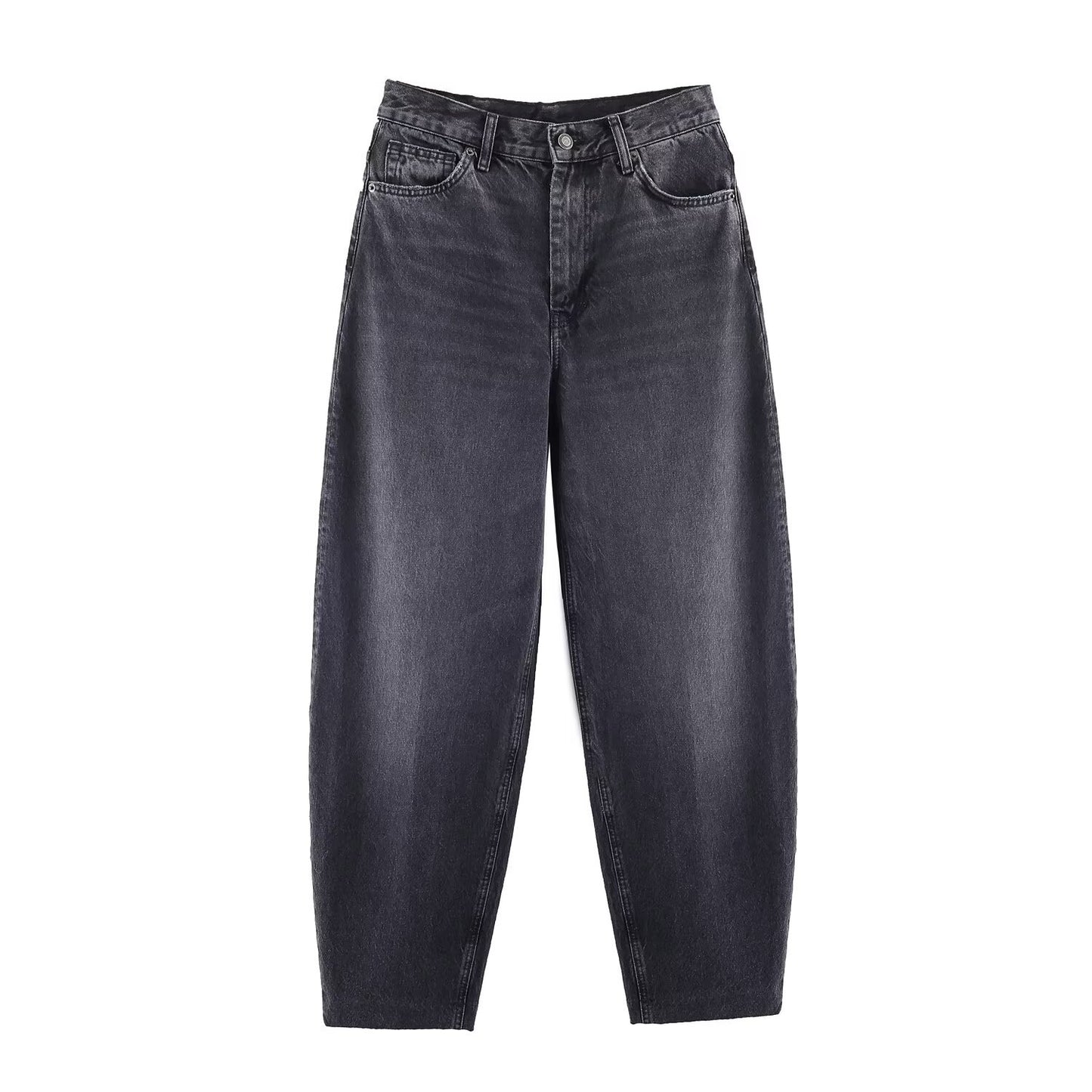 High Waisted Bucket Shaped Jeans | Tajstylo