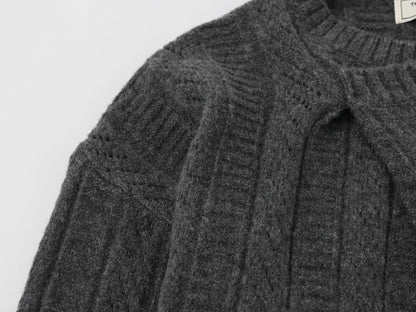 Hooded Diagonal Cardigan Sweater | Tajstylo