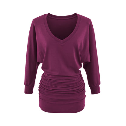 Long Sleeved Color Block Dress | Tajstylo