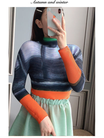 Miyake Pleated Corset Top | Tajstylo