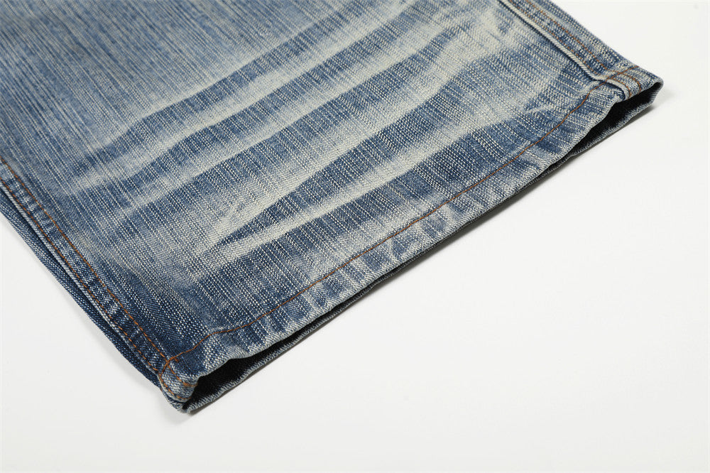 Curved Knife Denim Pants | Tajstylo
