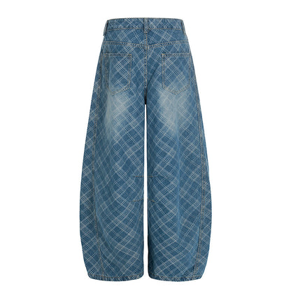 Distressed Wide Leg Denim Pants | Tajstylo