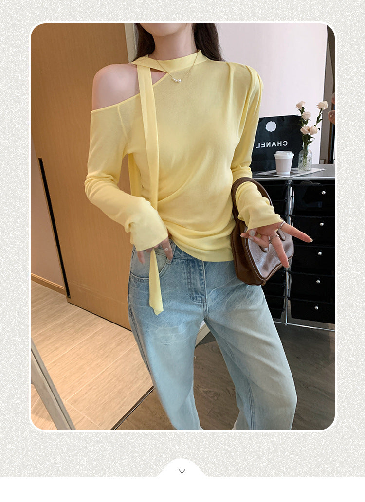 Lace Up Butterfly Long Sleeve Top | Tajstylo