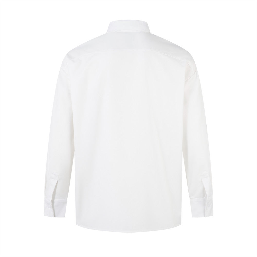 Loose Open Front Long Sleeve Shirt | Tajstylo