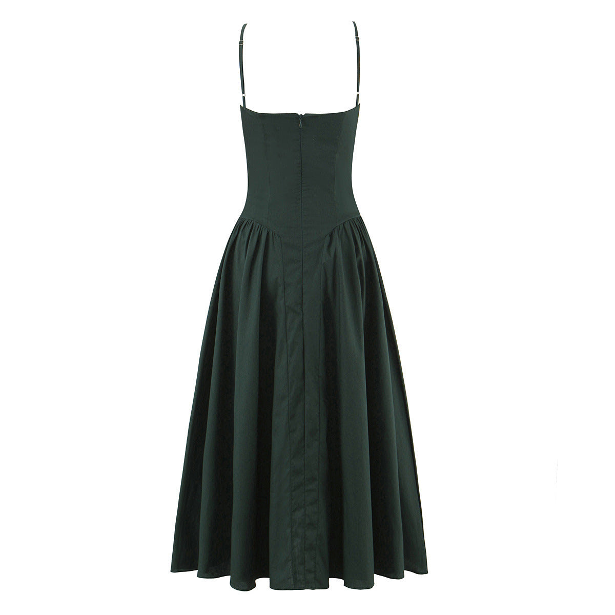 Woman wearing One Shoulder Pleated Maxi Dress in a summer setting