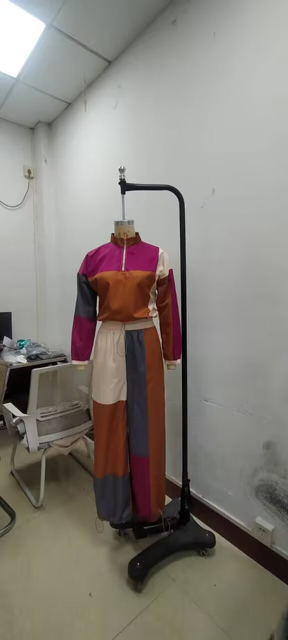 Sporty Woven Two-Piece Set | Tajstylo