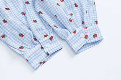 Loose Fit Peter Pan Collar Cotton Shirt | Tajstylo