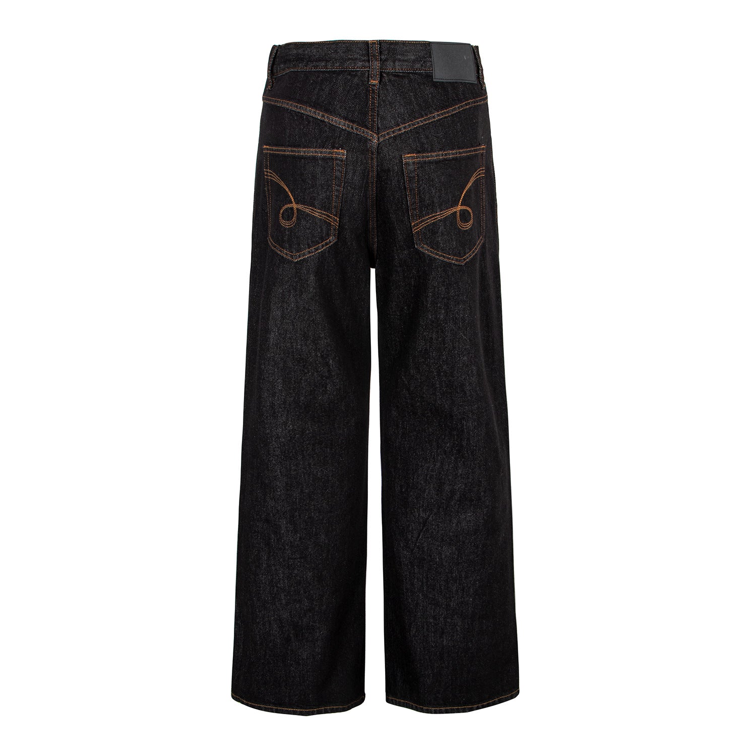 Woman wearing Retro Denim Pants in a casual setting